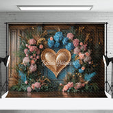 Lofaris Floral Hydrangea Heart Shape Sweet Wedding Backdrop